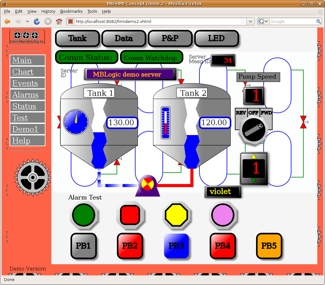 MBHMI Demo Screen