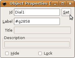 setting the 'id' for rotating objects.