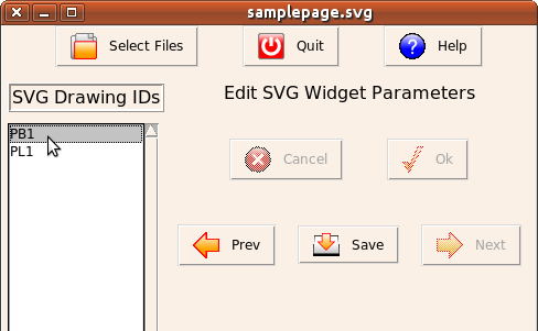 select widgets