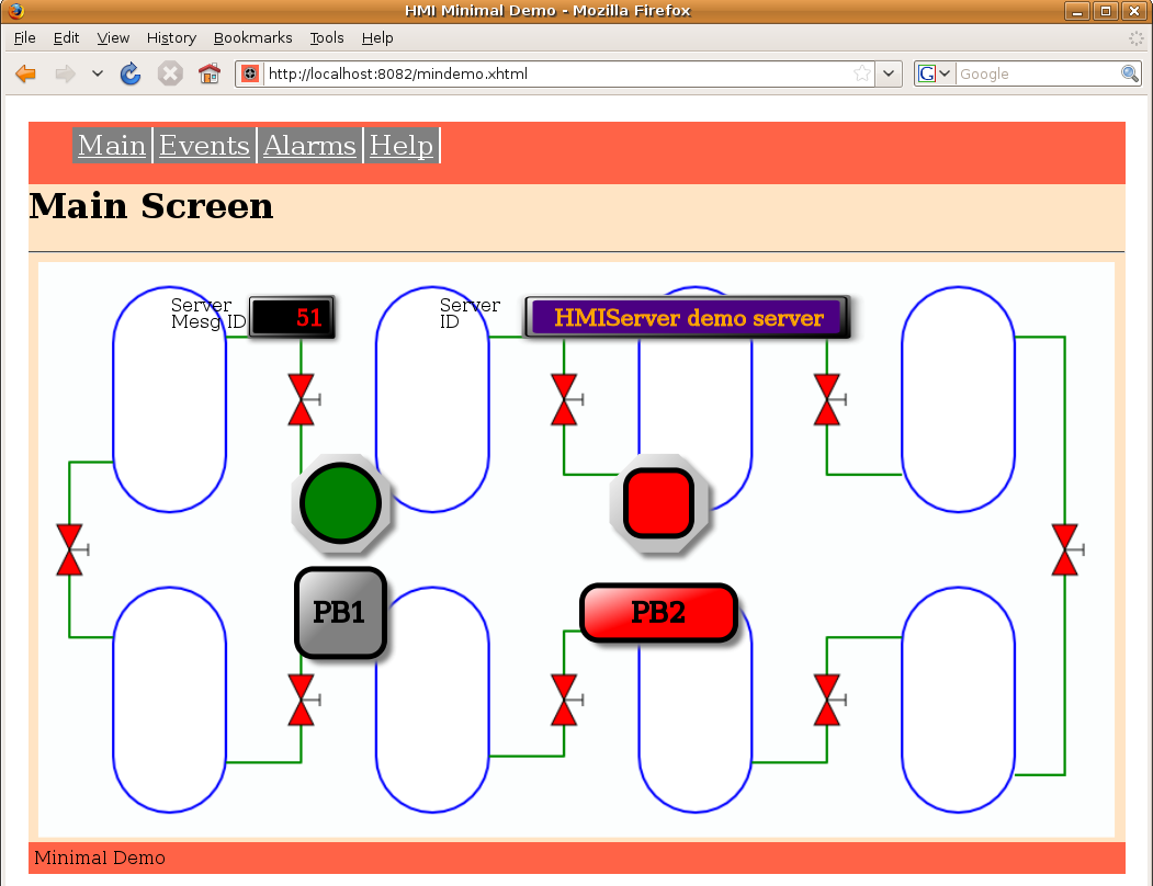 Basic main screen