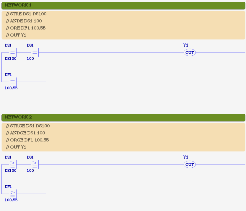 boolean compare example 1