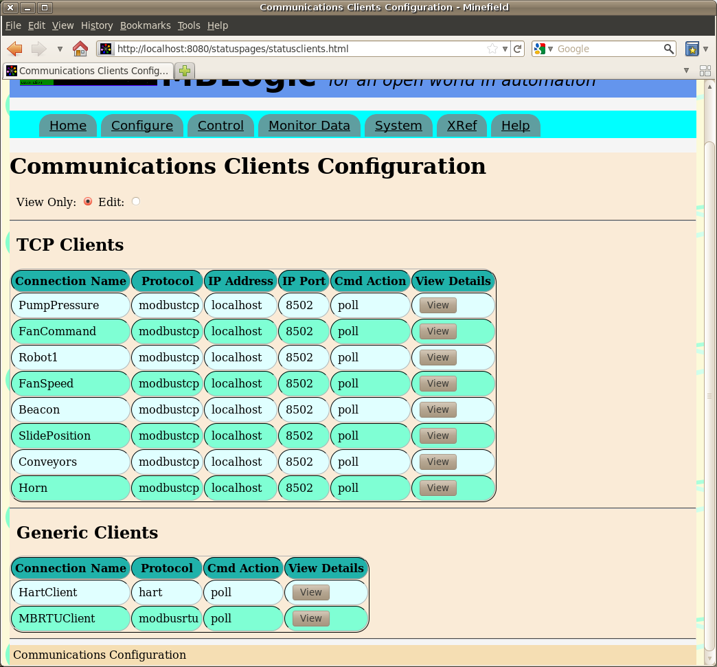 config clients