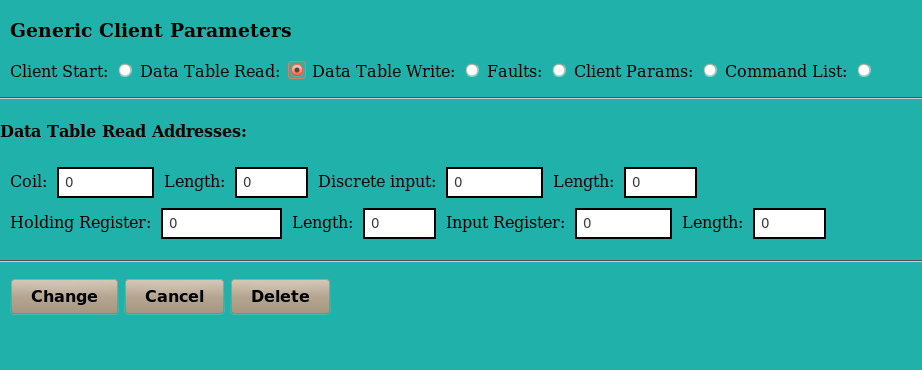 config generic clients