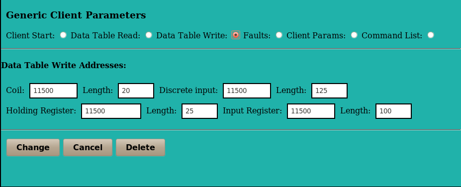 config generic clients