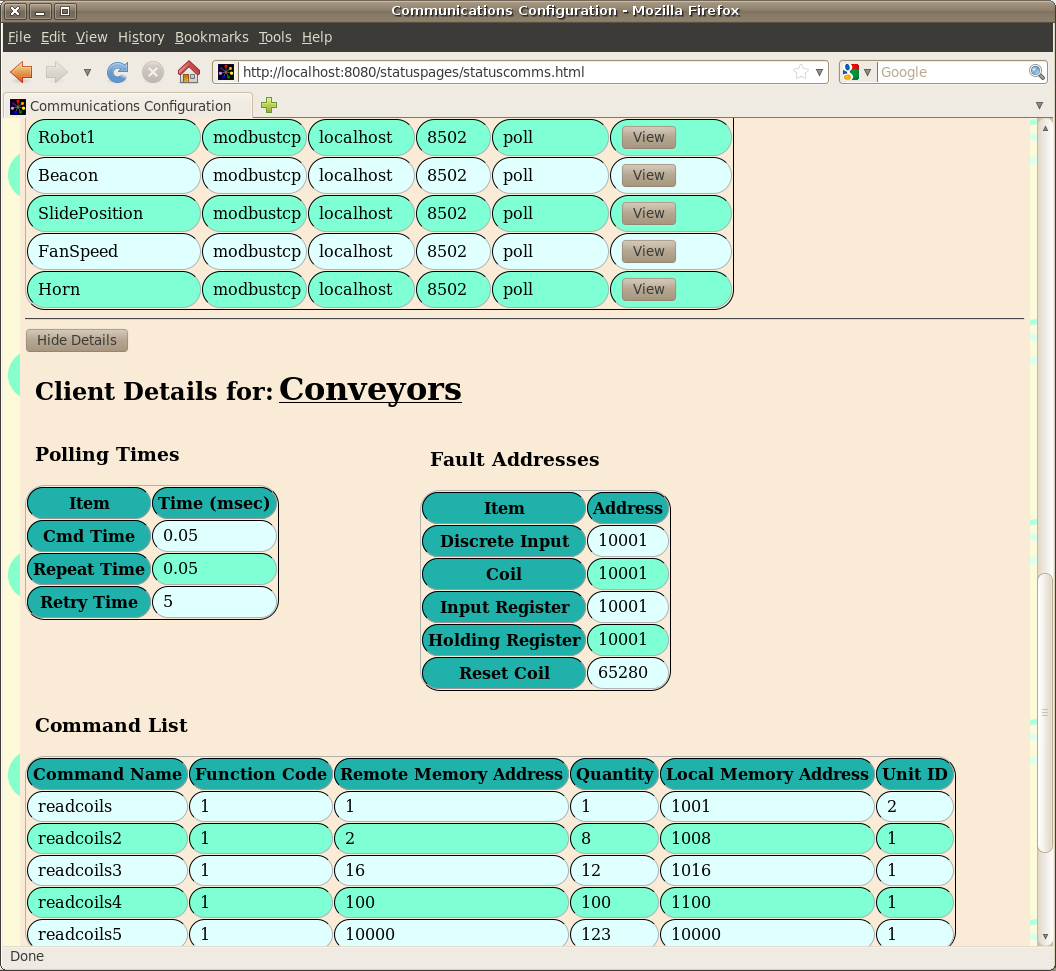 config client details