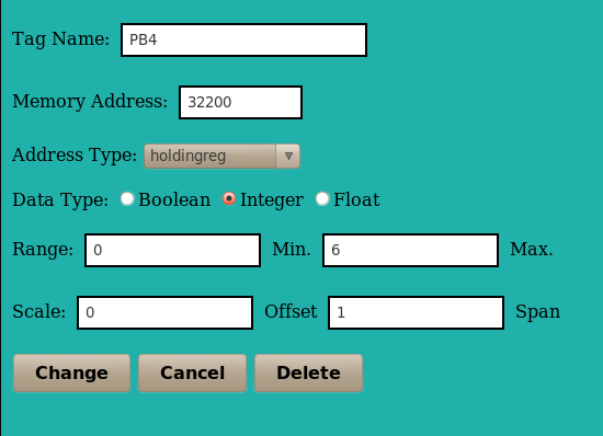 HMI configuration