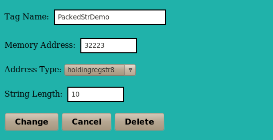 HMI configuration