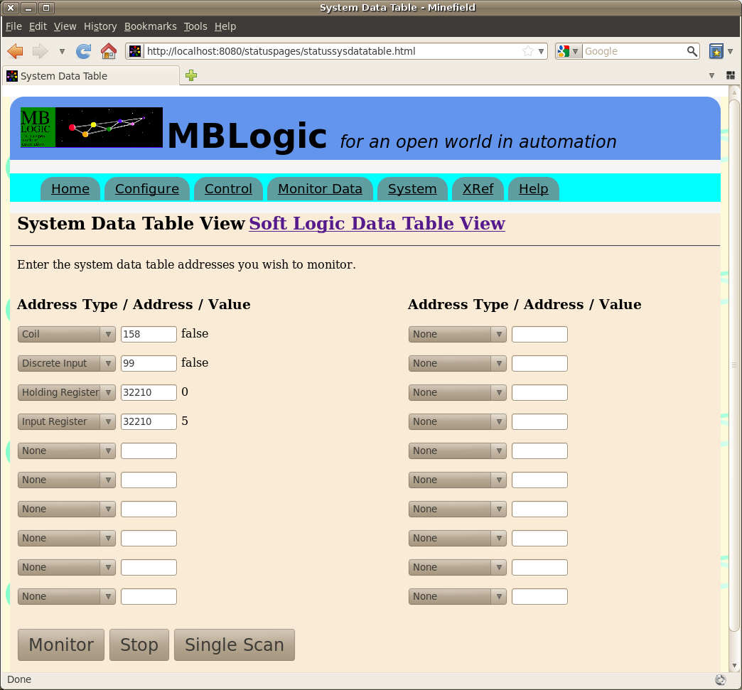 data table